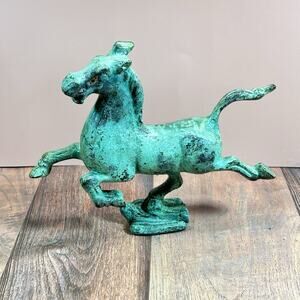 Flying Horse Of Gansu Bronze?/Iron? 7” Statue